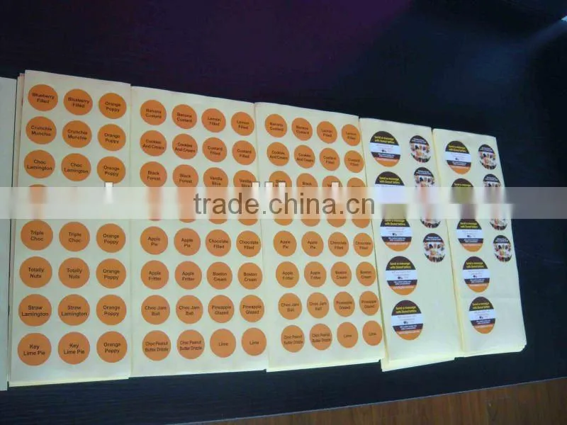 shanghai printing round colorful sticker