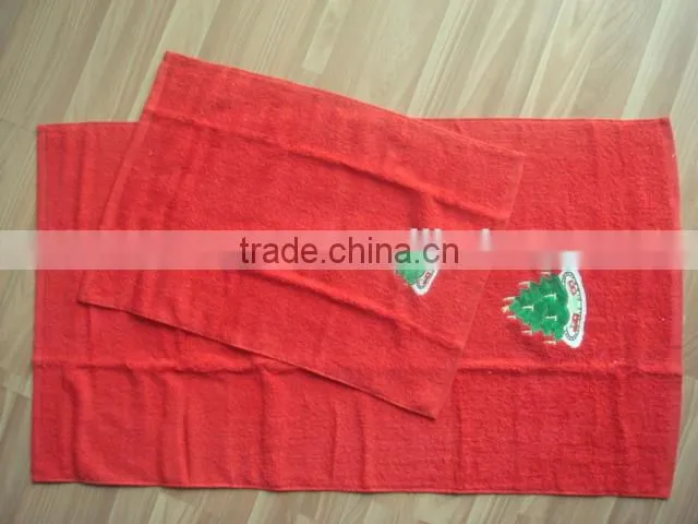 2015Newest design X'MAS gift embroidery towel set