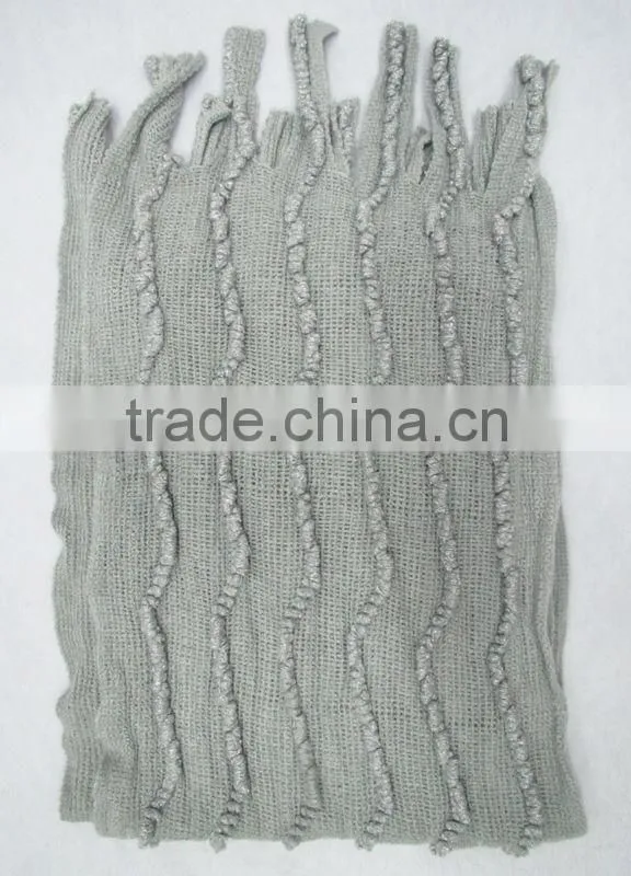 Fashion knitted loop scarf,Jacquard acrylic scarf,Circle scarf