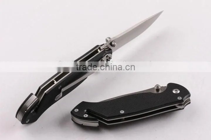 OEM G10 handle folding tactical knife for outdoor
