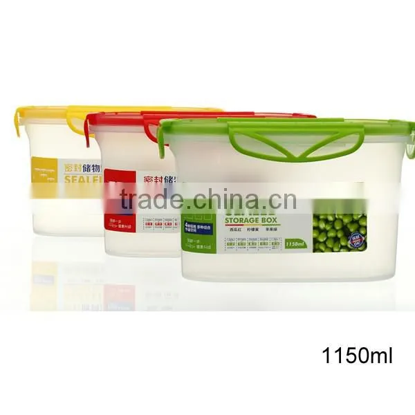 Wholesale Lockable Lid Plastic Storage Boxes 1150ml