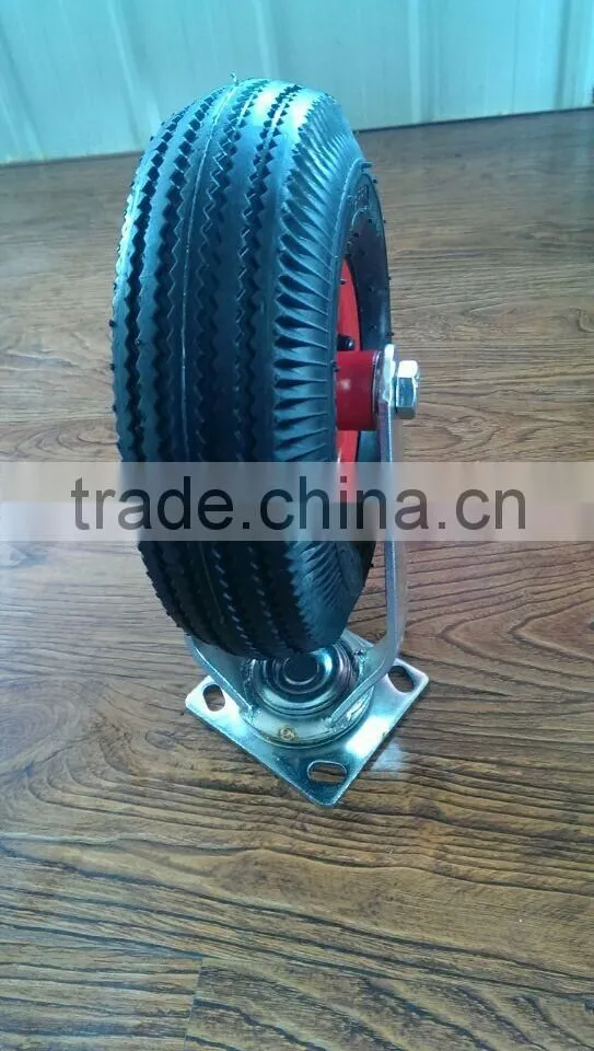 qingdao high quality small rubber caster wheels 4.10/3.50-4