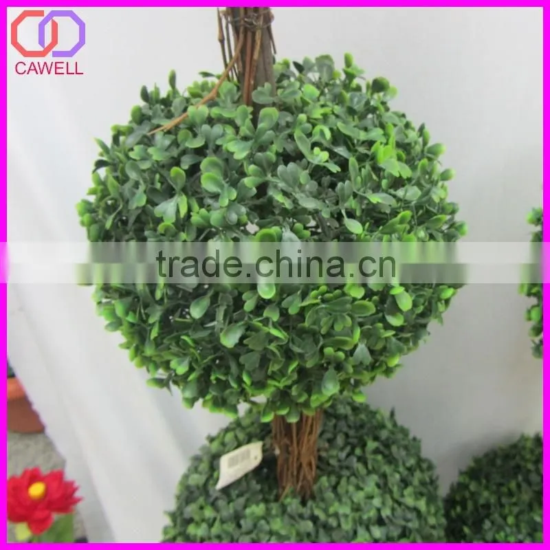 led lighted silk artificial topiary grass ball tree