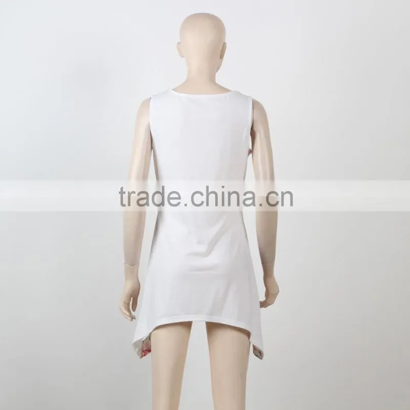 Young Girls Flower Fancy Dress Costumes Tank Printed Dress 2016 Summer