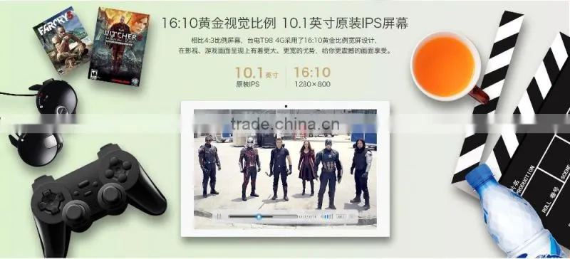 10.1inch mediatek Android Tablet MT835P Quad core Teclast T98 4G TDD+FDD LTE Tablet pc