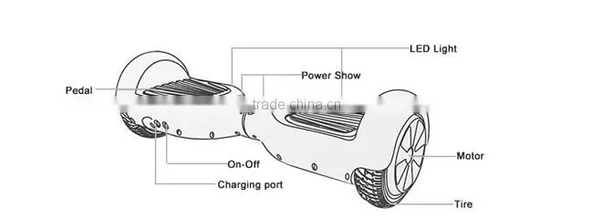 500W power Self balancing electric scooter 2 wheels with bluetooth,China wholesale electric 2 wheel scooter