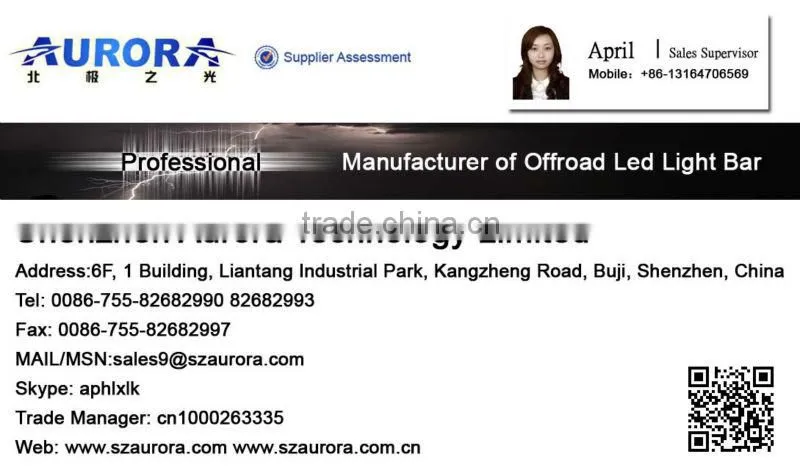 Aurora 4" slim led scene light 4x4 atv led light bar
