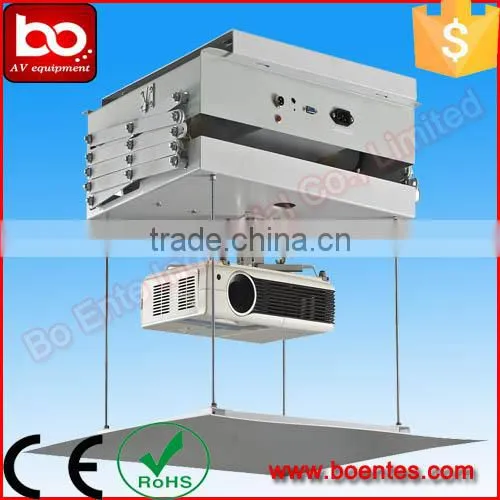 Aluminum Alloy Ceiling Mount Motorized Projector Lift Mechanism with Remote Control for Office Projector Solutions