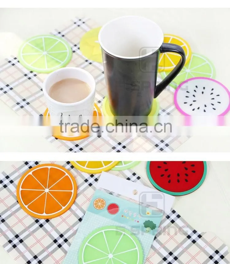 Different fruit shape silicone cup pad
