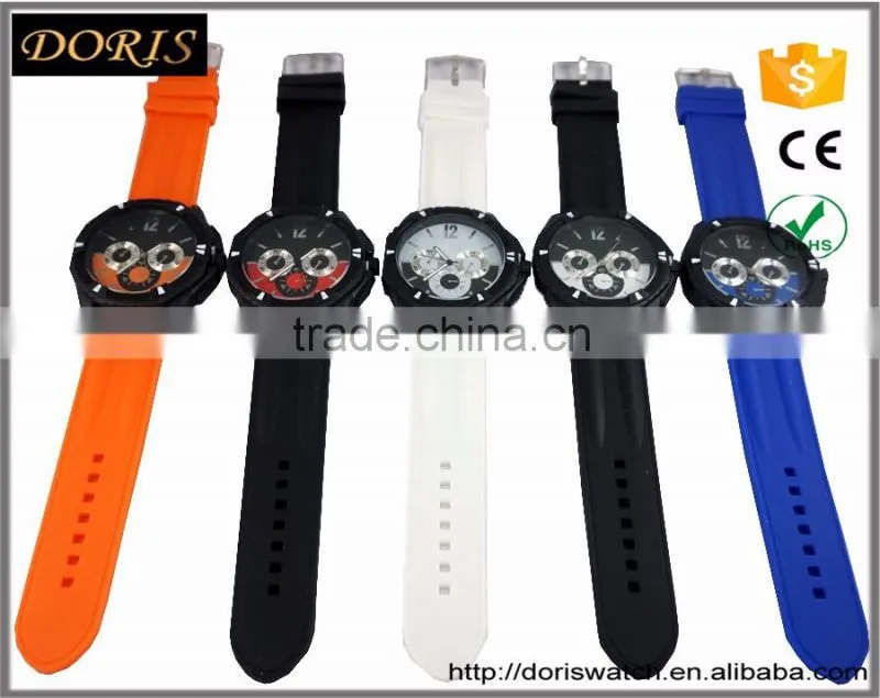 custom newest brand band luxury silicone sport watch