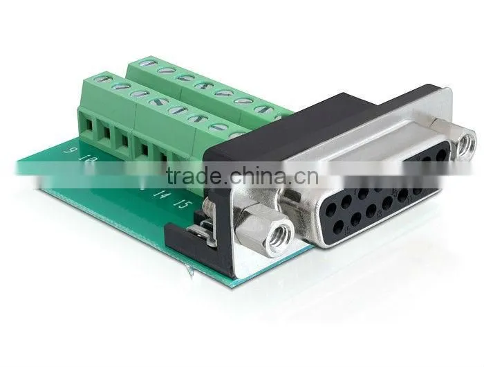 DB9 terminal block female connector pitch 5.0mm