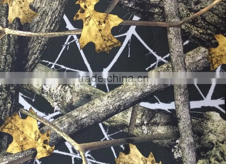 TPU camouflage fabric for clothes 100% polyester forest camouflage fabric bonded tpu for outdoor fabric hunting sportswear