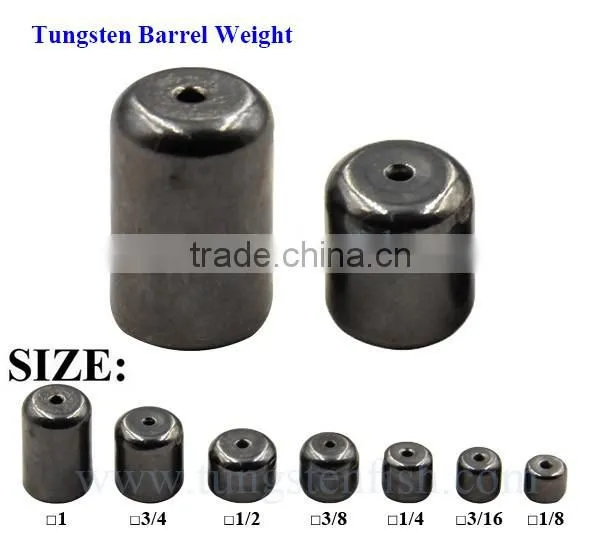 Bass fishing bait tungsten barrel weight