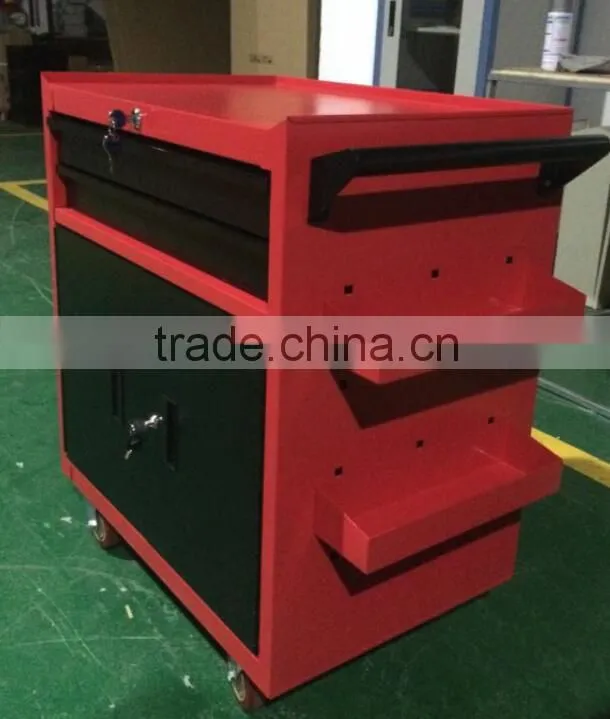 2 Drawer with cabinet tools service trolly cart