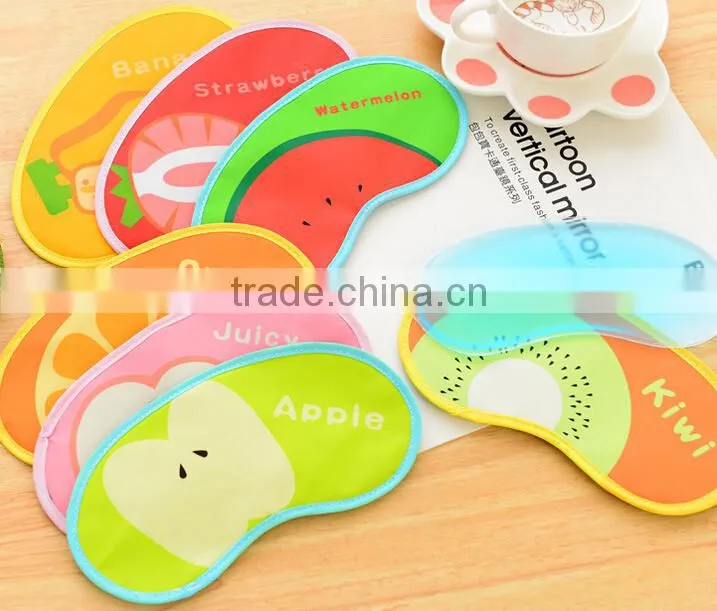 Wholesale fruit smell reusable cool warm gel soft made in chinareusable cooling spa cool massage ice cover eye mask