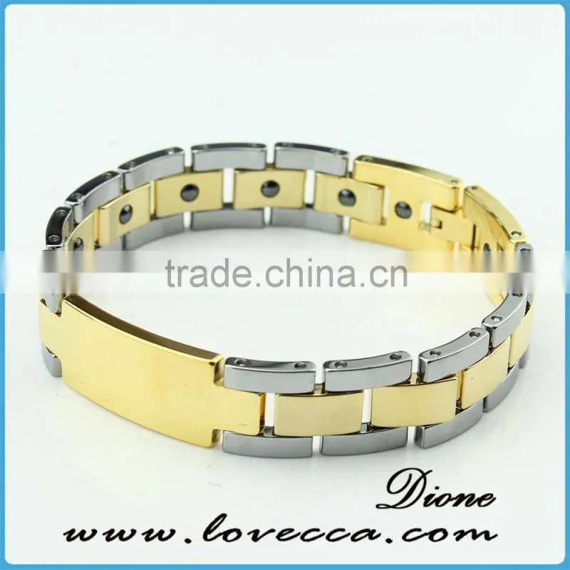 Fashion Hot Sell Small MOQ Magnet Energy Tungsten Steel Magnetic Energy Bracelet