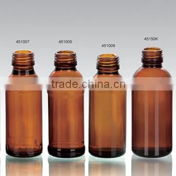 Amber Glass Bottle 16OZ Boston round