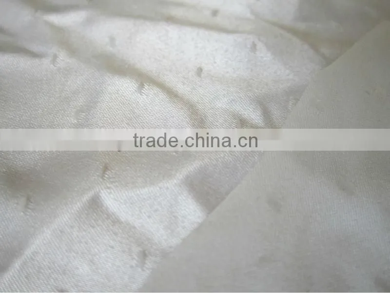100% polyester jacquard spandex satin fabric for lady dresses