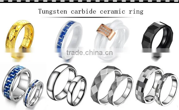 2015 Hot Selling Tungsten Carbide Ring with carbon fiber Jewelry Wedding Bands