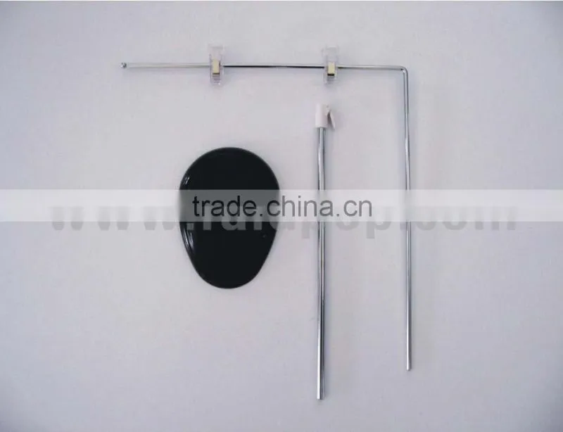 Lifting promotion L shape Metal advertising equipment sign holder with round base
