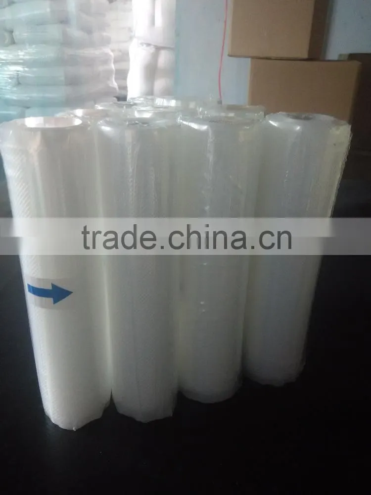 12cm x 5m custom embossed food rolls storage vacuum sealer bags