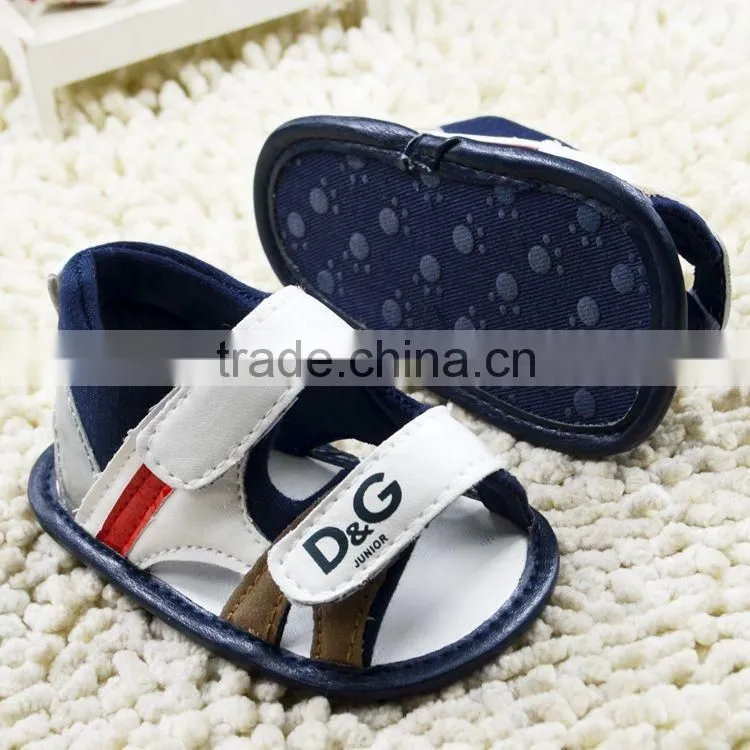 Fancy Infant Baby handmade shoe pu baby shoe sandal