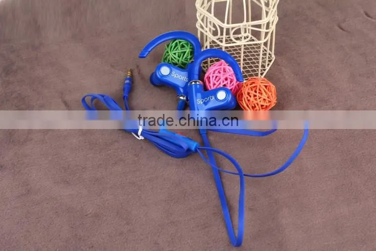 Ear-hook competitive good quality earphones Cable Wired headphone mobile WP headsets with mic