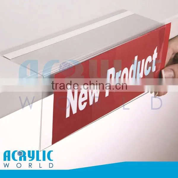 price label holder/datastrip shelf talker