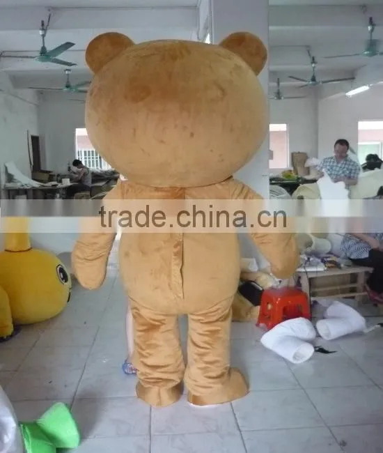 Funny rabbit ear teddy bear mascot costume/mascot costume/mascot