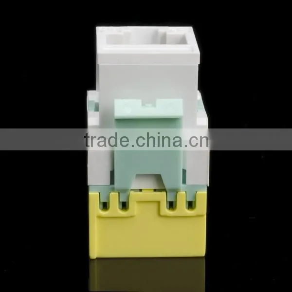 Network Solution RJ45 Super Cat6 UL 180 Degree Unshielded UTP Modular Keystone Jack