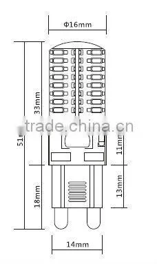 silicon g4 g9 led bulb
