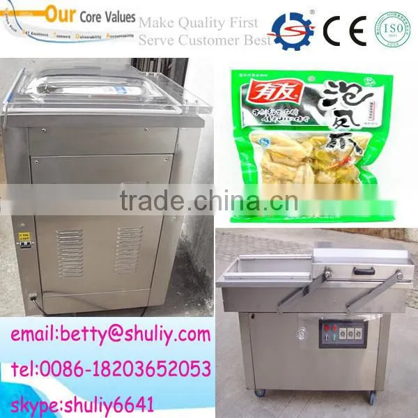 Double chamber vacuum packing machine DZ600/2S for sea food,salted meat,dry fish,pork,beef,rice