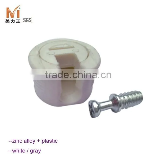 Furniture Plastic Screw Shelf Bracket Support with Pin
