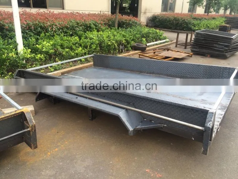 Hot Dipped Galvanized Tandem Trailer Double Axle Farm Trailer