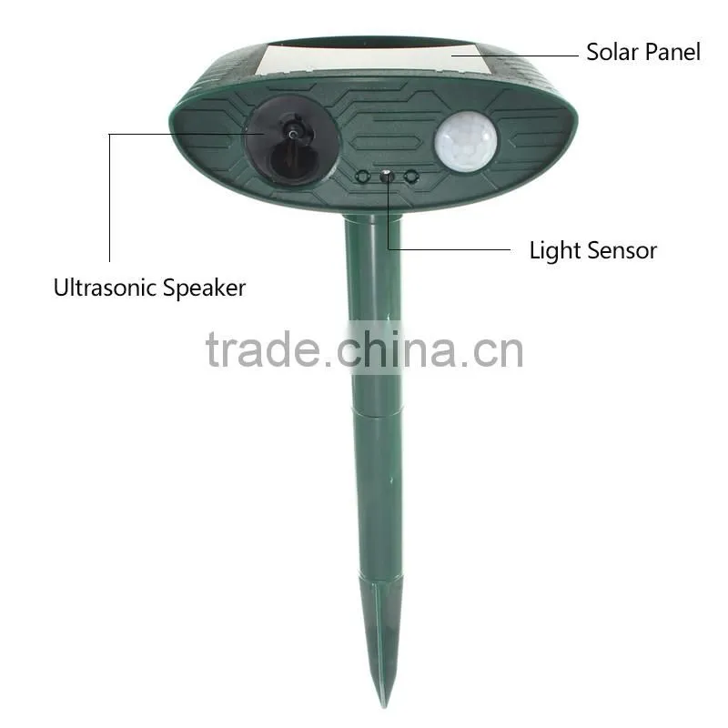 New X-pest bell howell product VS-3194 defender mega sonic electronic solar animal guard bird cat owl repeller