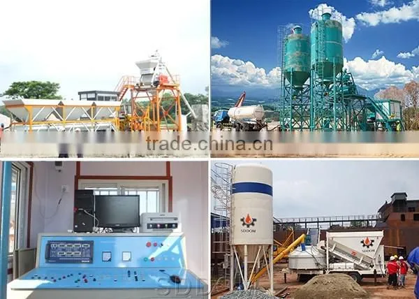 2016 new design DOM HZS concrete mixing plant for sale