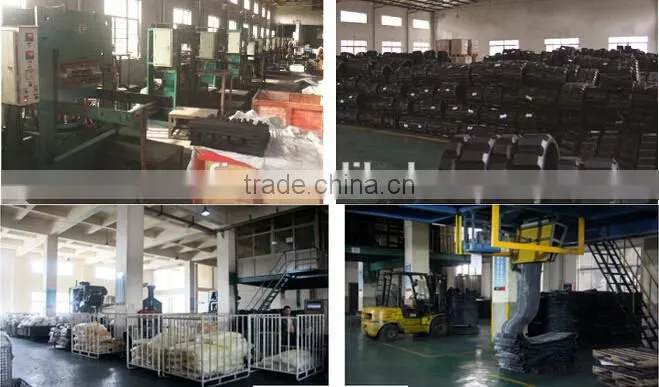 Combine harvester rubber crawler track for lawn mower/excavator