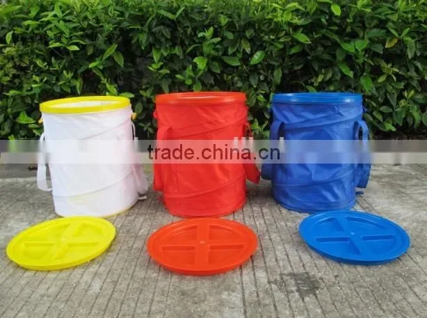 foldable nylon pvc pp pet food bag collapsible pet food barrel