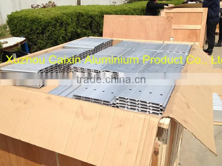 Stretching aluminum tray for seafood Block Frozen