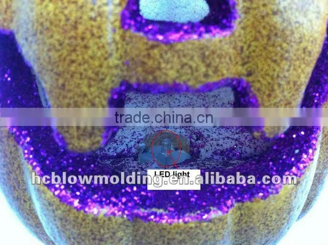 OEM blow molding halloween pumpkin plastic PE Rubber Halloween Pumpkins