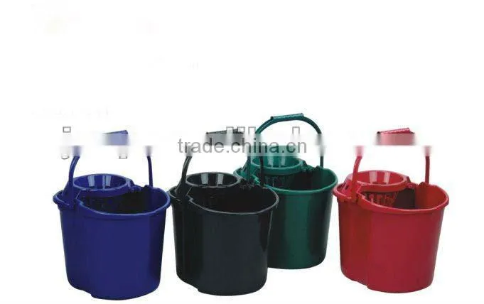 Colorful Plastic mop bucket with wheel