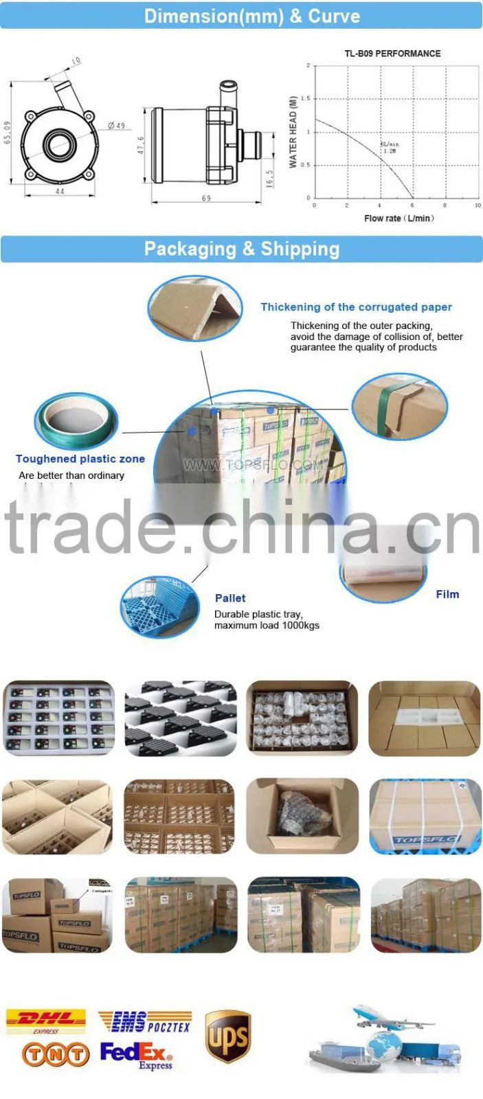 brushless silent environmental cool and warm water mattress pump