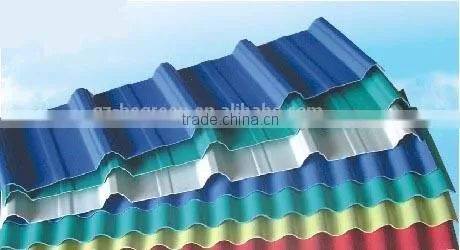 1130mm wide PVC tiles for sale, PVC celling ties for factory construction,PVC trapezoidal sheet