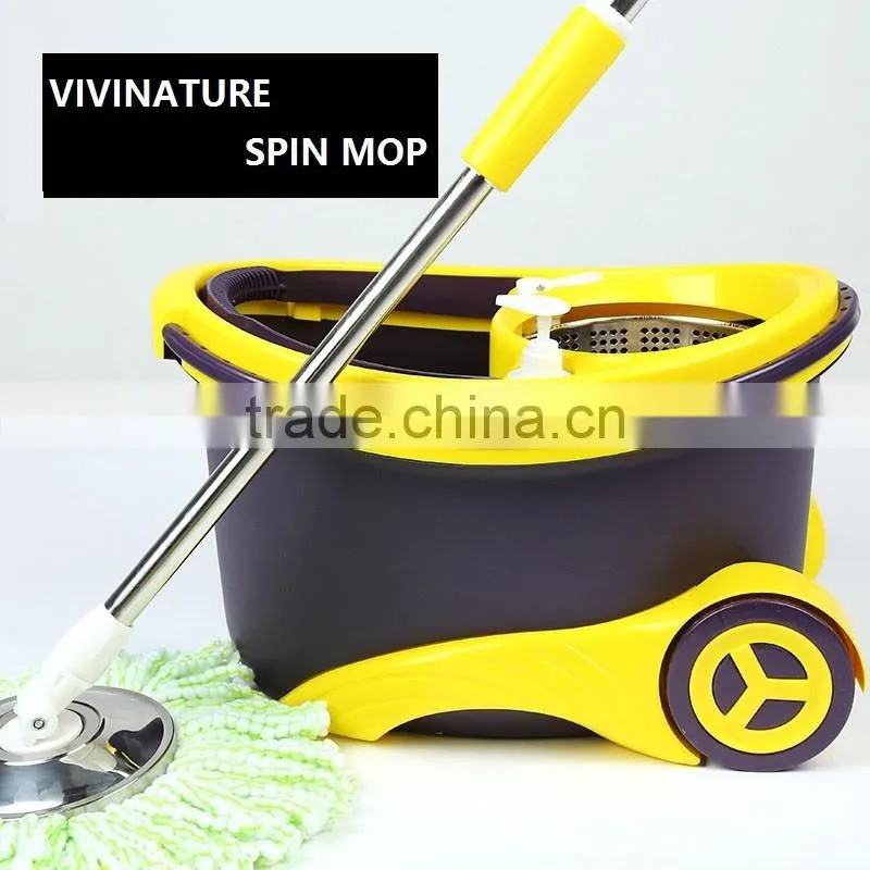 360 spin mop to easy portable with wheels