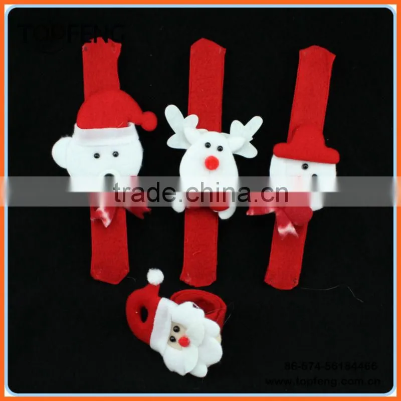 promotional christmas Princess Plush Slap Bracelet