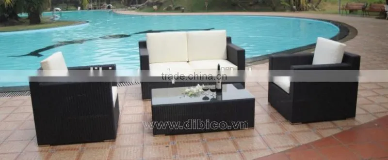 Outdoor Furniture Rattan Sofa Set Of 4 Pcs