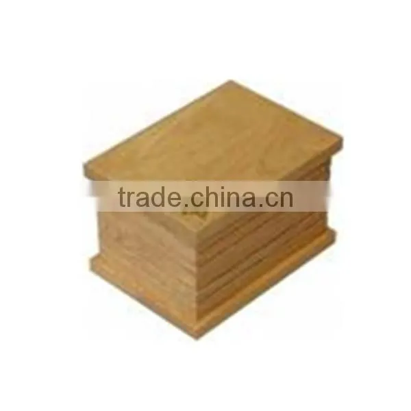 Gloss wooden funeral urns top of cross custom finished