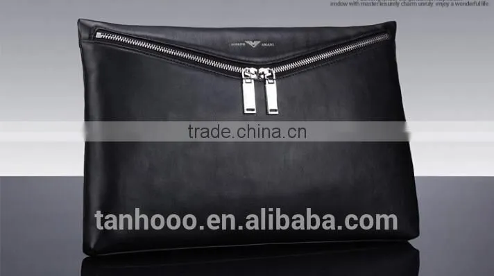 leather handbags Business man handbag soft leather men's handbag