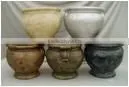Home and garden fiberglass flower antique vase / bronze color vase
