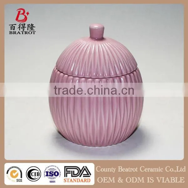 3 PCS Pink Ceramic Bathroom Accessory Set
